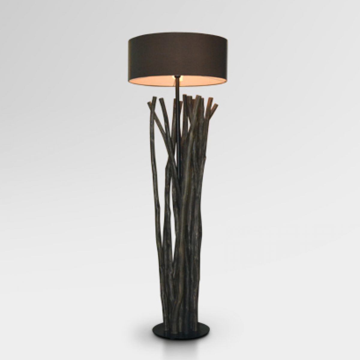 teak floor lamp