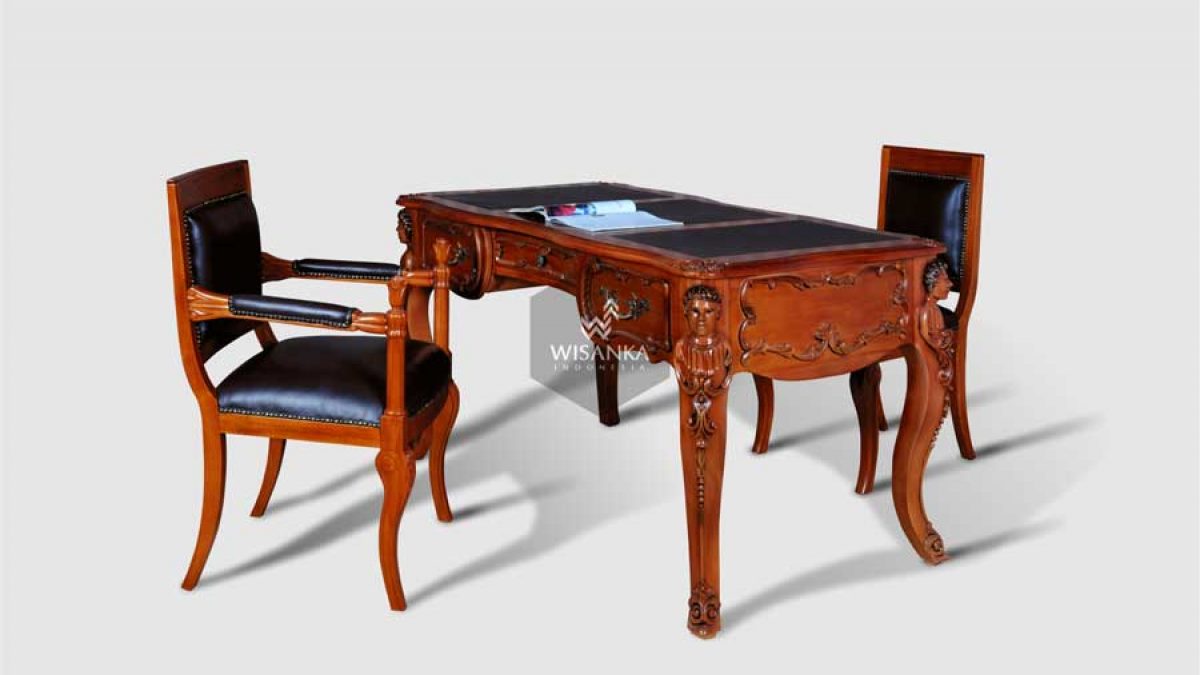 indonesian teak desk