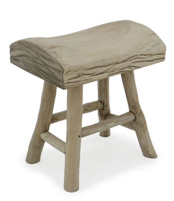 Bucharest Stool Wooden Teak Branch Furniture