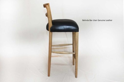 Belinda Bar Chair Genuine Leather